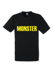 Tee Shirt Jaune sur Noir Monster