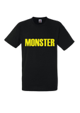 Tee Shirt Jaune sur Noir Monster